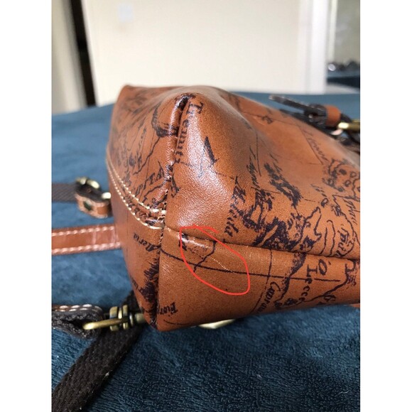 Patricia Nash Vatoni map leather mini Backpack main image 8